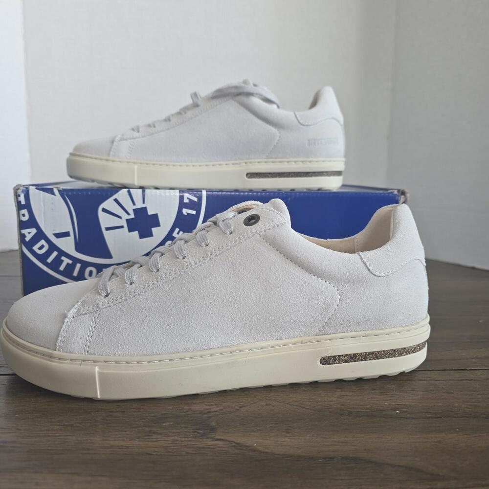 Birkenstock Bend Low Suede Sneakers Antique White Size EU 40 US 9-9.5 NIB - Picture 3 of 11